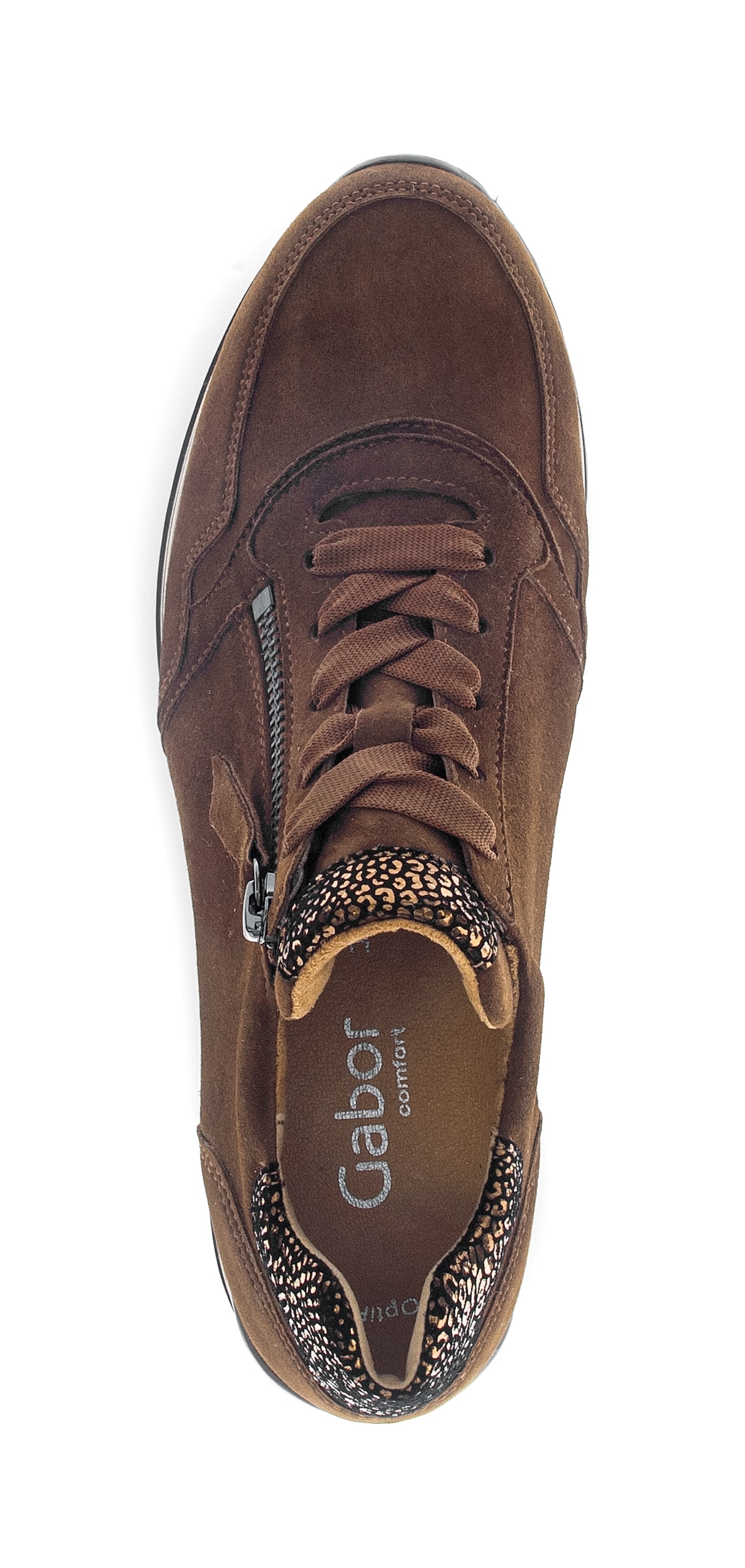 Gabor Keilsneaker »Turin«, Freizeitschuh, Halbschuh, Schnürer, gepolsterter Schaftrand, H-Weite