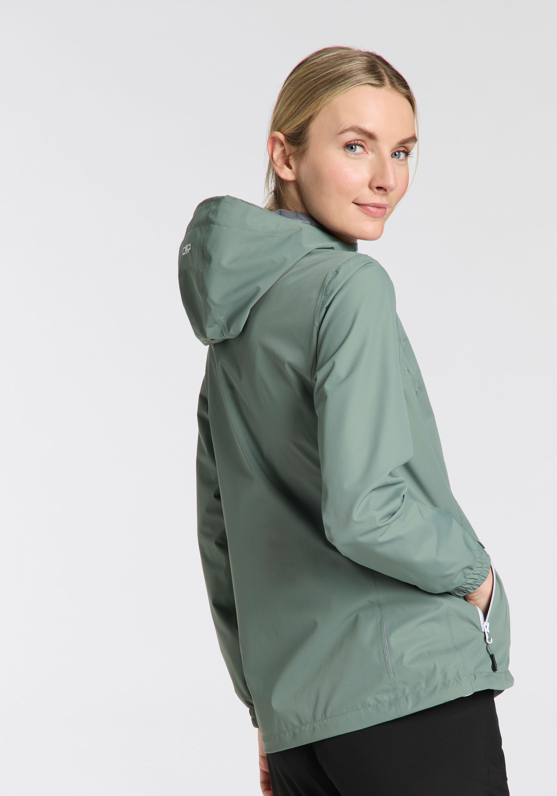 CMP Regenjacke, (1 St.), mit Kapuze, Atmungsaktiv & Winddicht & Wasserdicht
