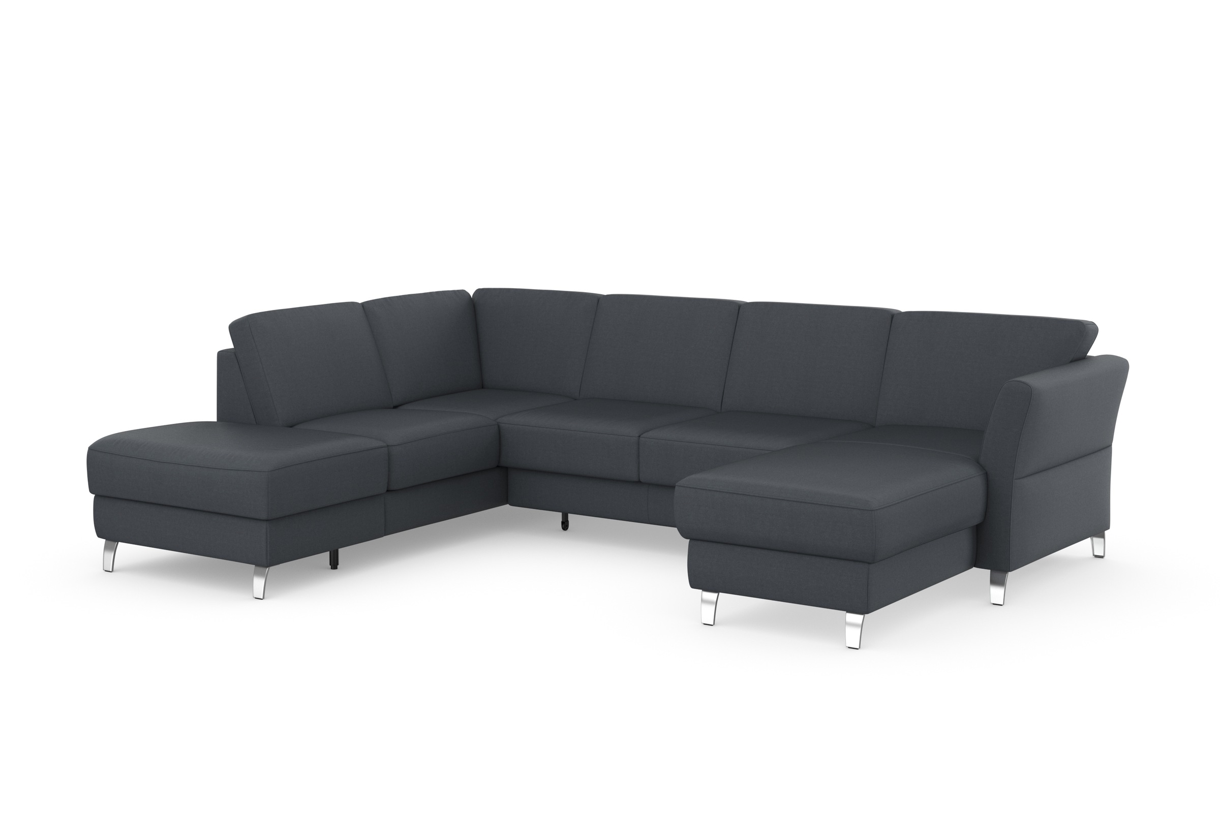 sit&more Wohnlandschaft »Visby U-Form«, Wahlweise mit Bettfunktion und Stauraum, frei im Raum stellbar