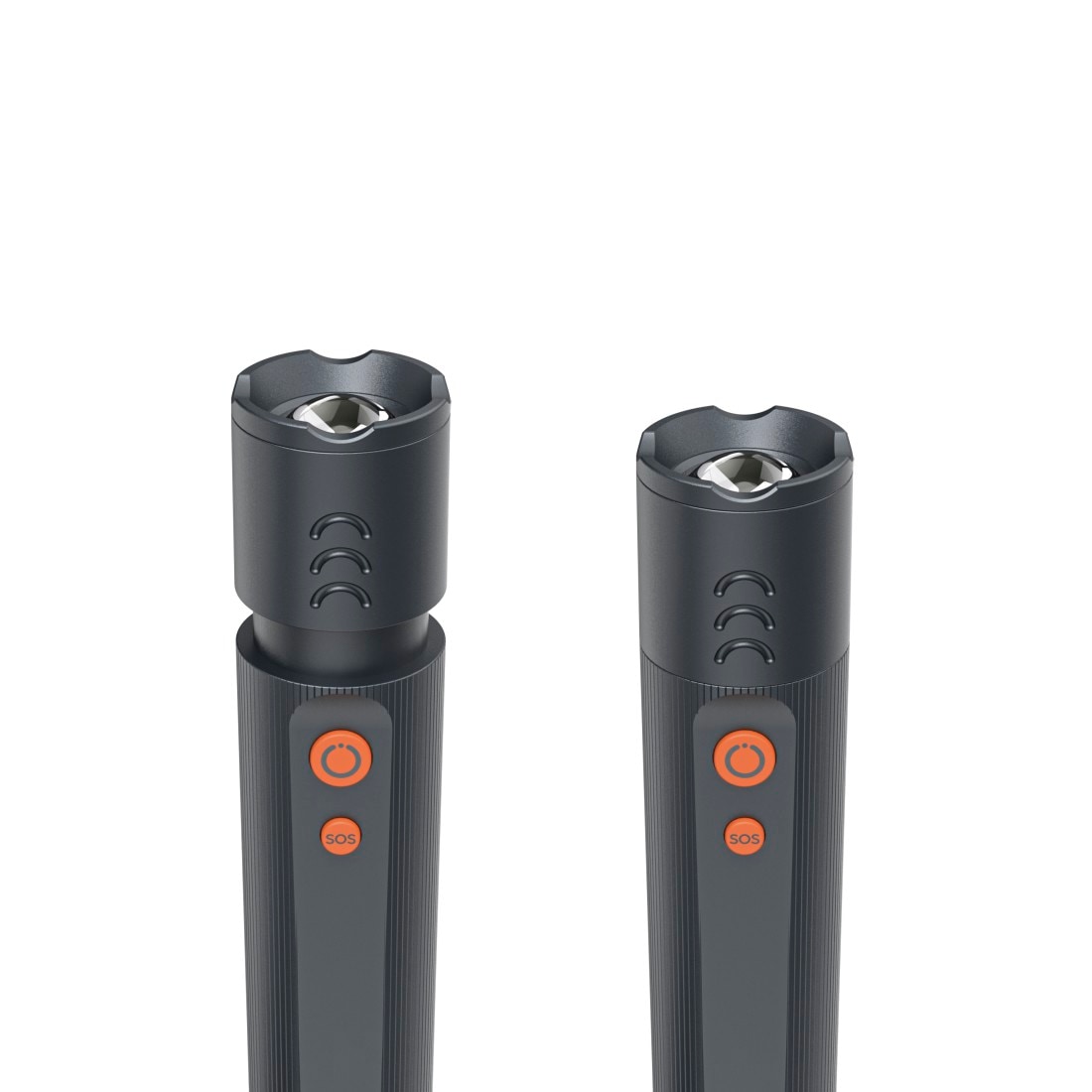 Hama LED Taschenlampe »LED-Taschenlampe, Batterien, stoßfest, Aluminium, 4 Modi+SOS, Zoom« stromsparend, Schutz vor Spritzwasser , robust