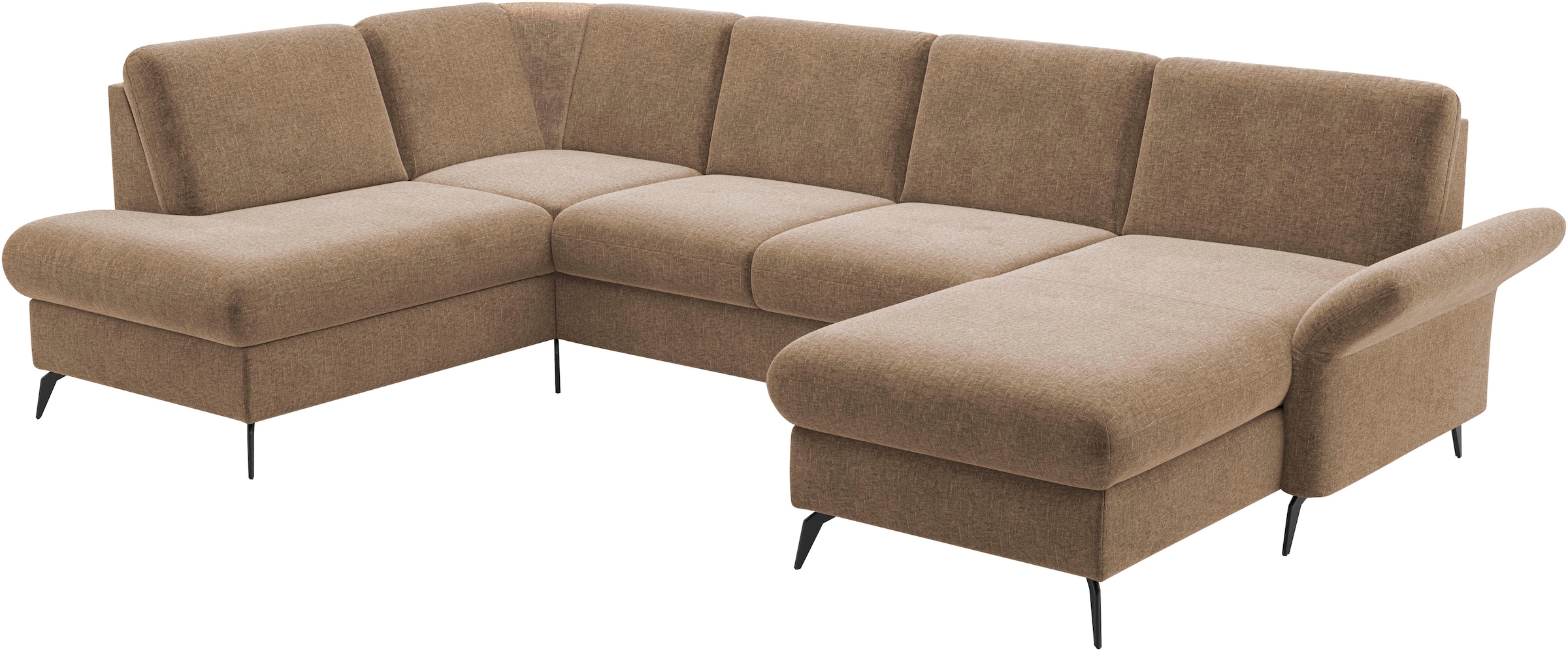 Home affaire Wohnlandschaft »Rochelle«, optional: Armteilverstellung, klappbar, Bettkasen