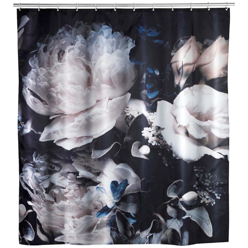 WENKO Duschvorhang »Peony«, Höhe 200 cm, Textil (Polyester)