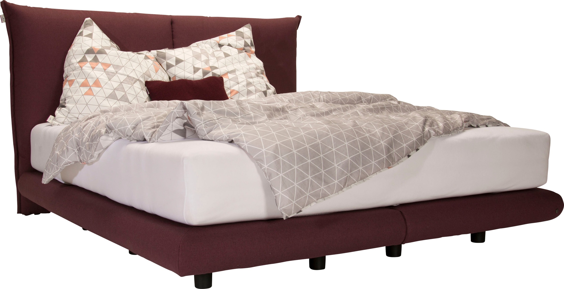 Bild von TOM TAILOR HOME Boxspringbett »SOHO PILLOW BOX«, in Schwebeoptik, Kopfteil in Kissenform, Höhe 120 cm