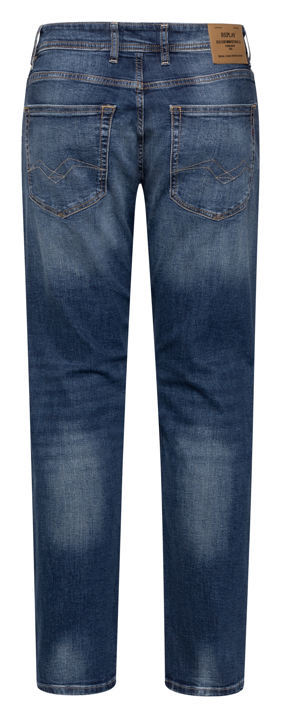 Replay Straight-Jeans »GROVER« mit regulärer Leibhöhe, Baumwollmix