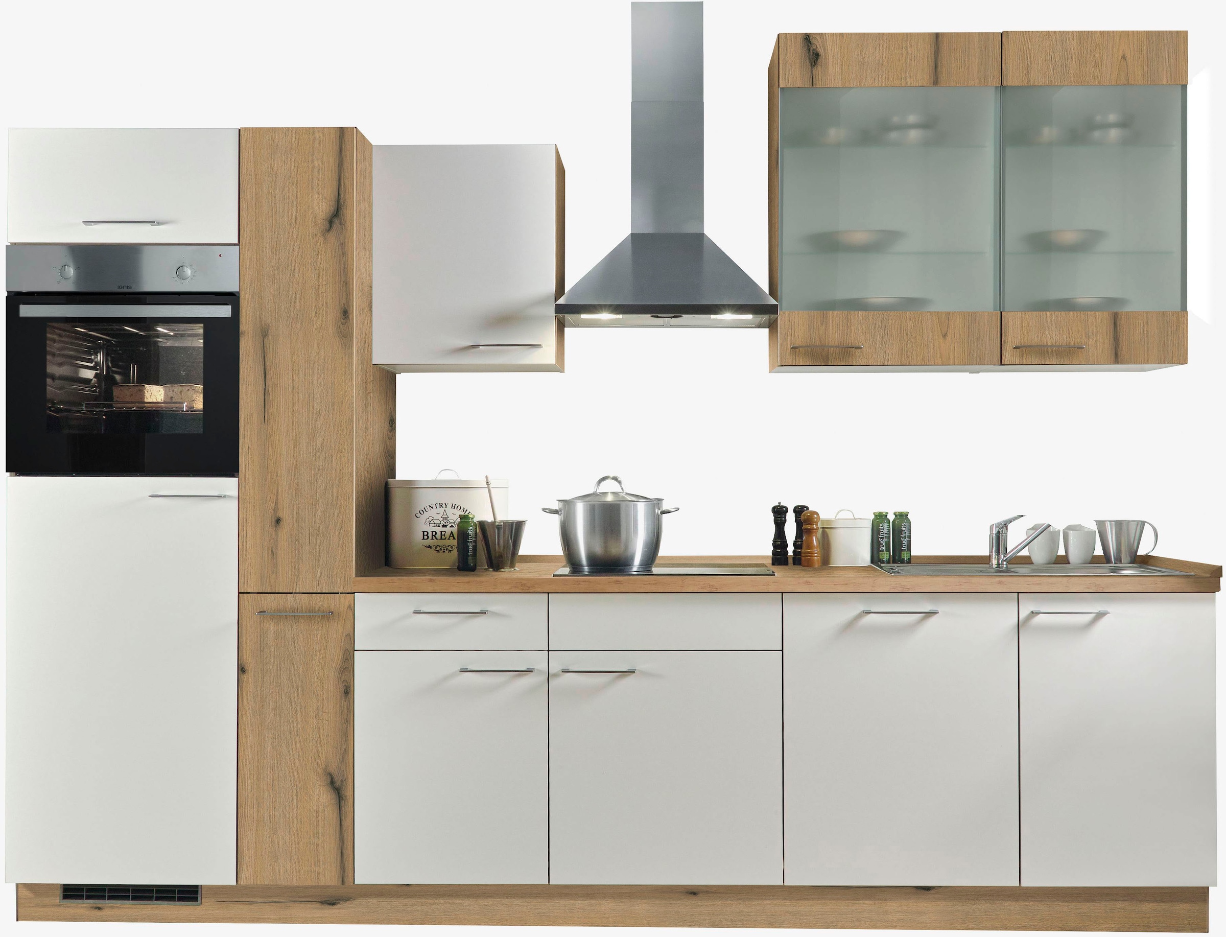 Express Küchen Küchenzeile »Trea«, Breite und auf Raten 310 Soft-Close-Funktion, cm mit Vollauszug kaufen vormontiert
