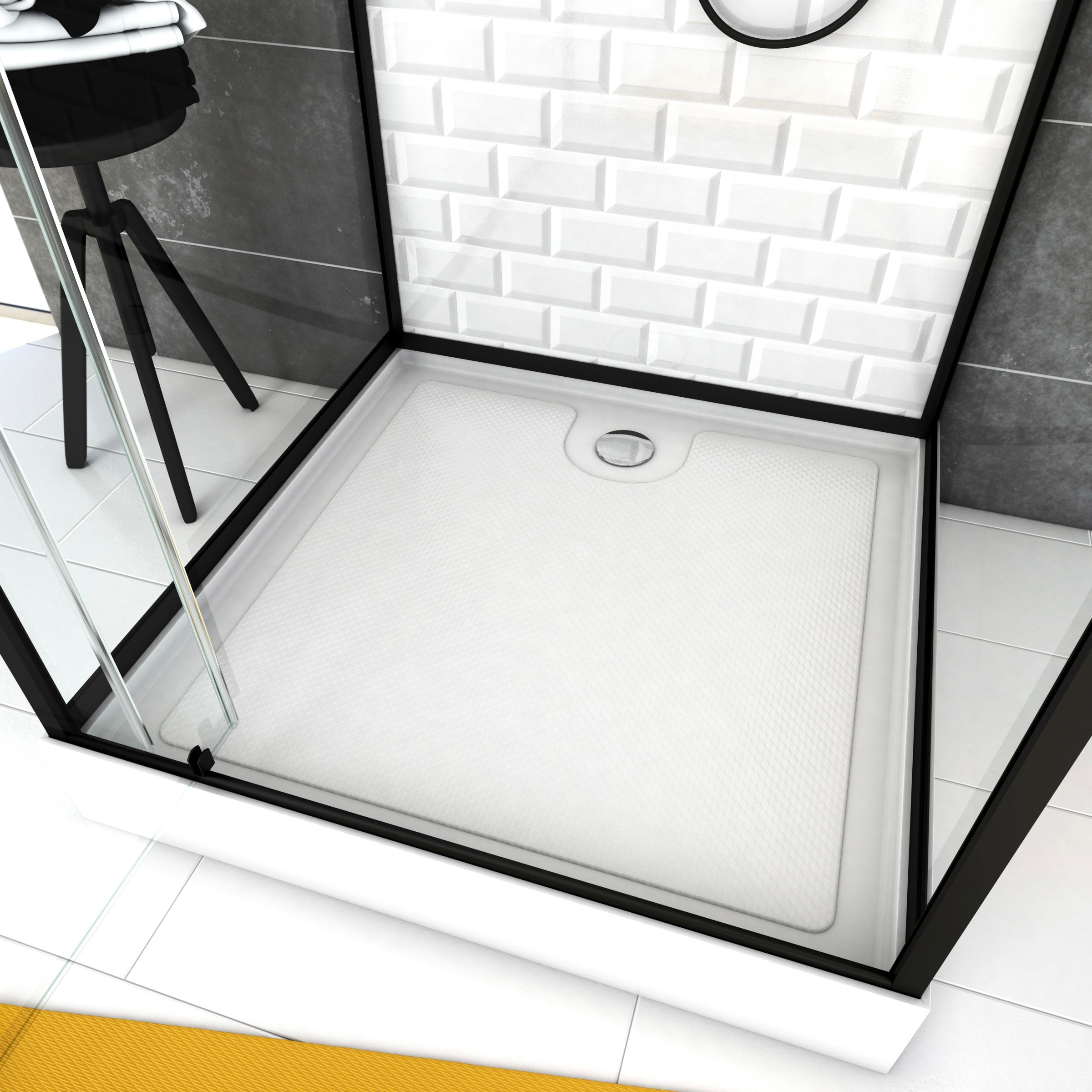 Marwell Komplettdusche »White Stone«, inkl. Armaturen