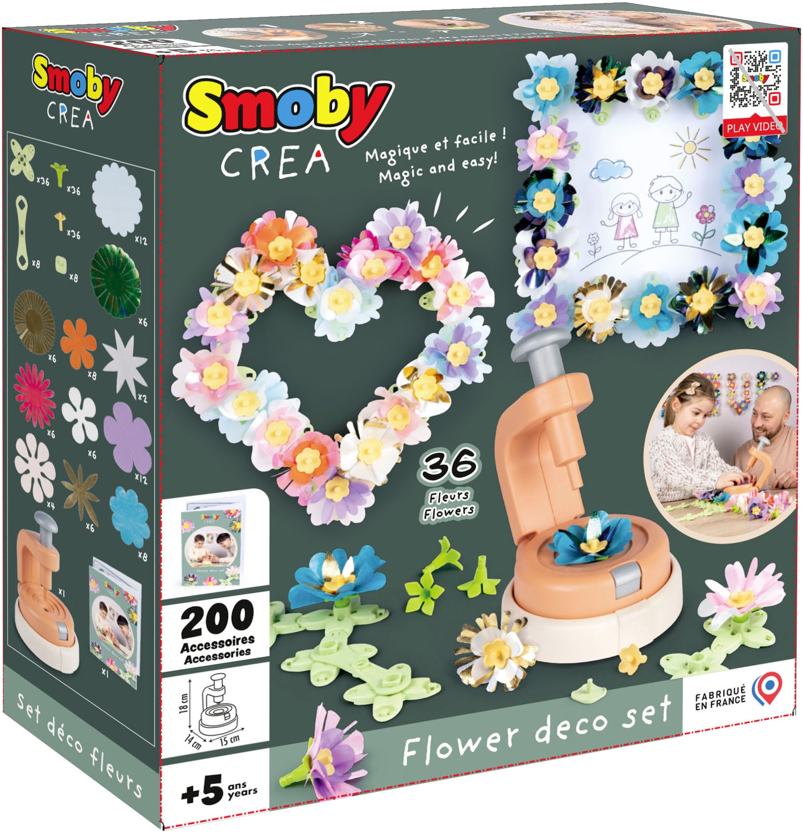 Smoby Kreativset »Crea Flower Deko Set«, Made in Europe