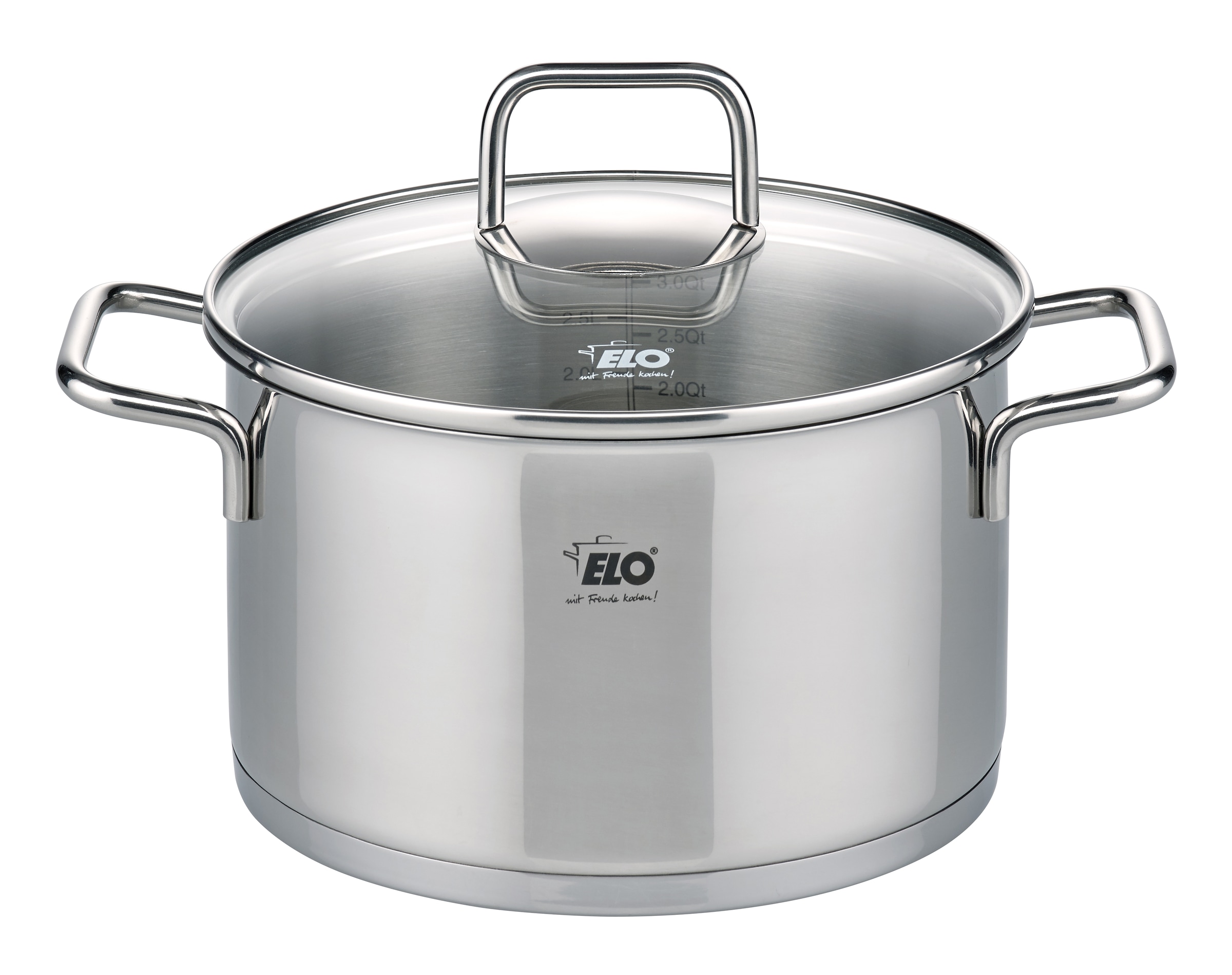Elo Topf-Set »Citrin«, Edelstahl, (Set, 7 tlg., je 1 Fleischtopf Ø 16/20/24 cm, 1x Stielkasserolle Ø 16 cm), Induktion
