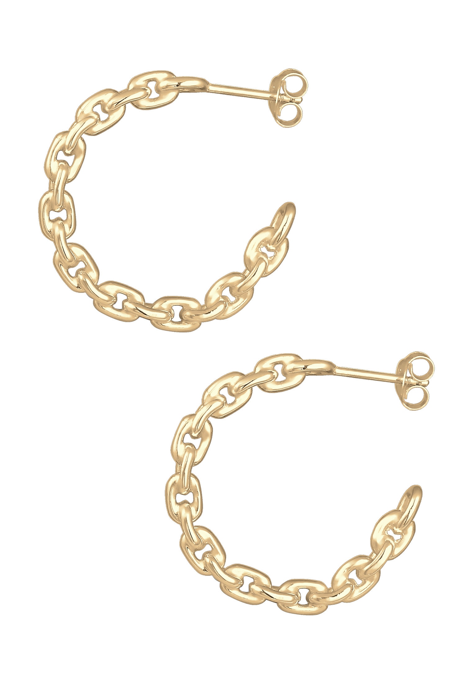 Elli Paar Creolen »Creolen Glieder Design 925 Sterling Silber«