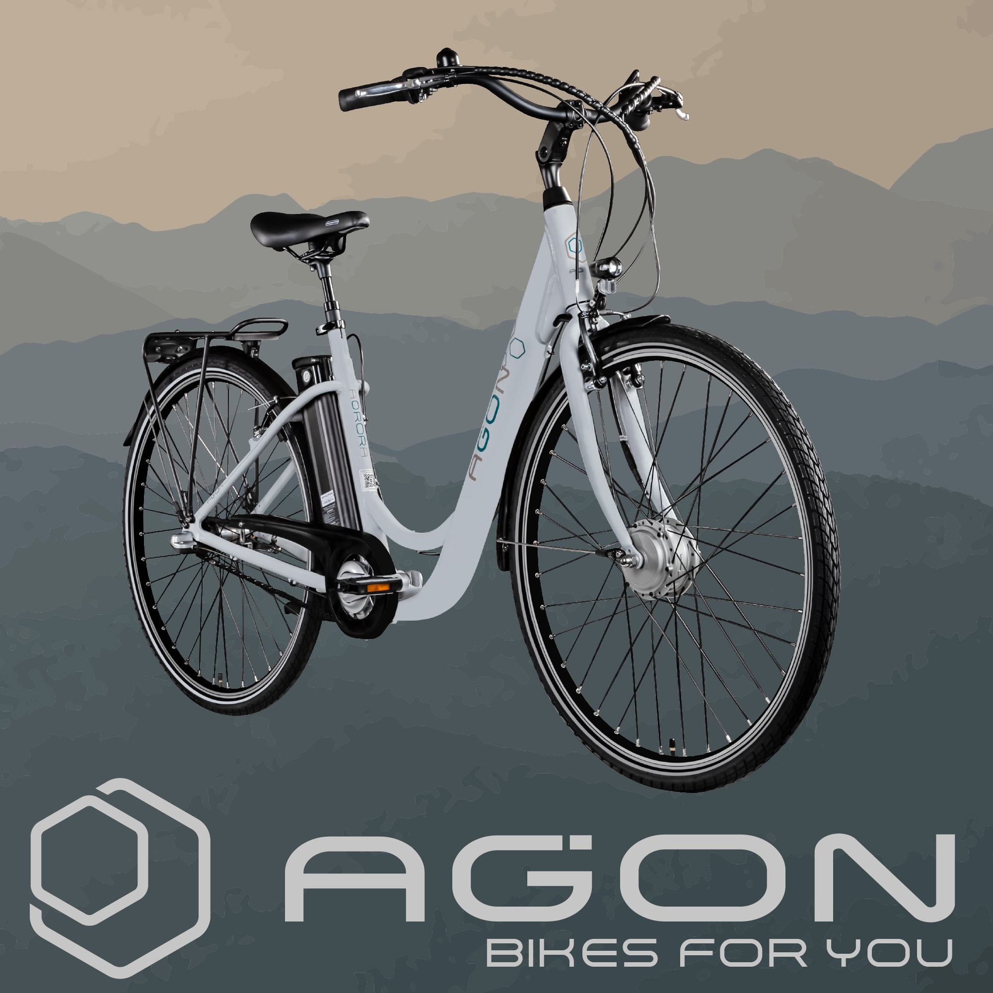 AGON E-Bike »Aurora«, 3 Gang, Frontmotor 250 W, Pedelec, Elektrofahrrad für Damen u. Herren