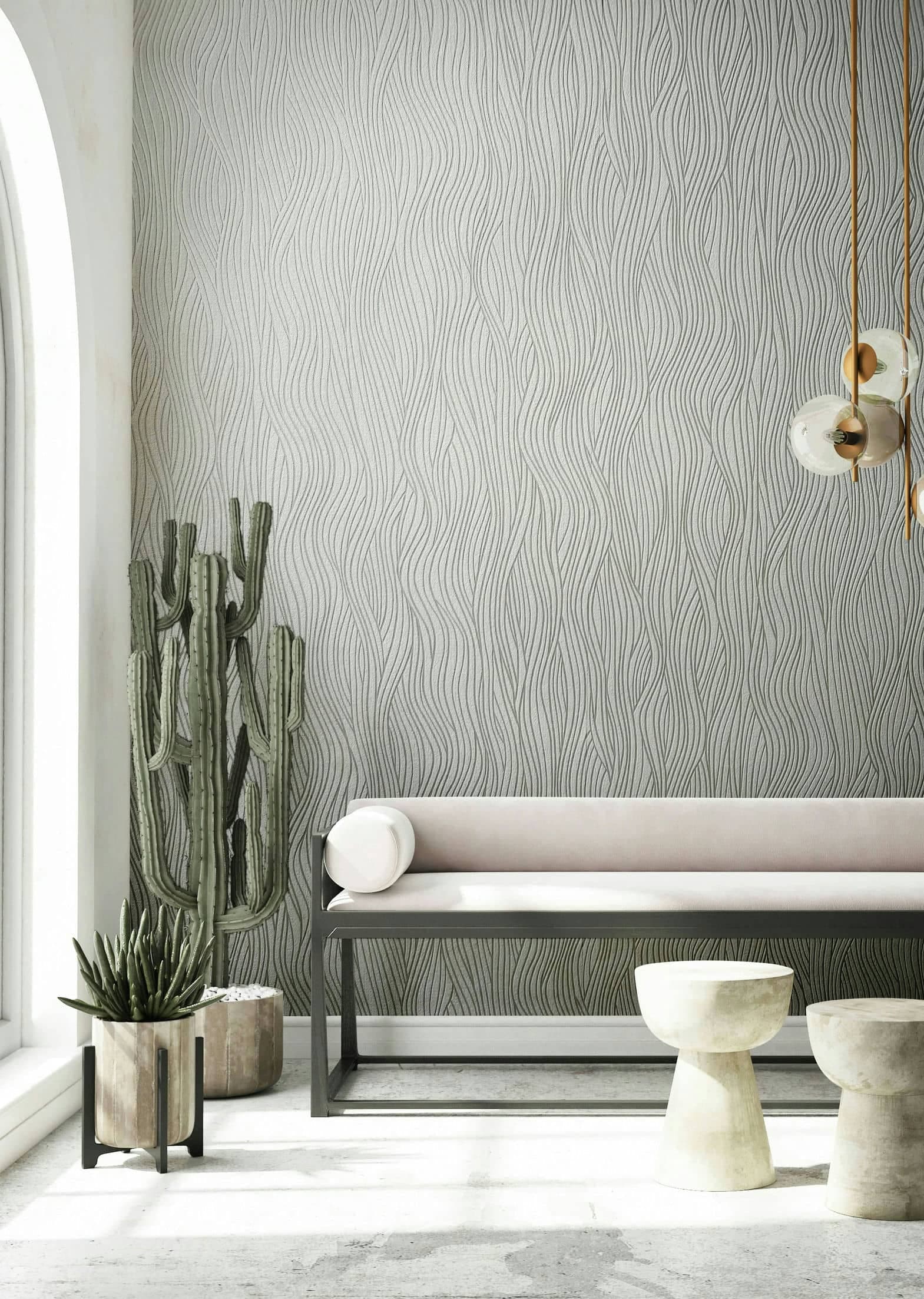Marburg Vliestapete »Serene Stripes«, Streifen, moderne Tapete für Wohnzimmer Schlafzimmer Küche