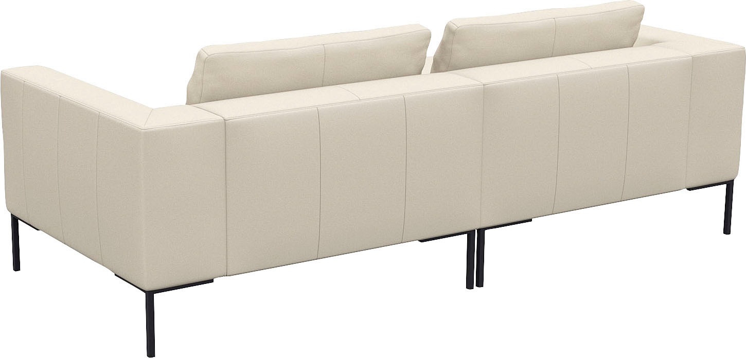 FLEXLUX Ecksofa »Loano, superbequemer Sitzkomfort durch Kaltschaum im Sitz, L-Form«, modernes Sofa, frei im Raum stellbar, lose Kissen, hoher Fuß
