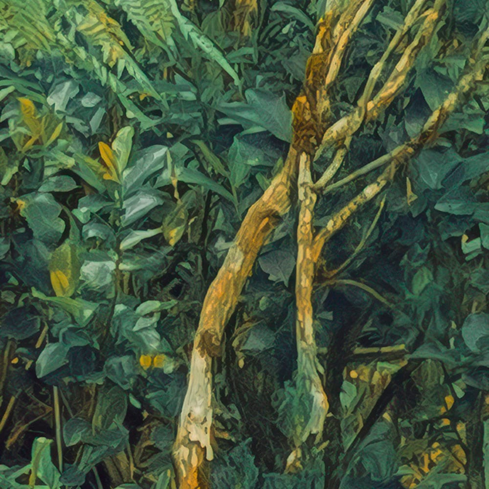 Komar Fototapete »Digitaldruck Vlies - Jungle Lands - Größe 400 x 250 cm«, bedruckt, Wohnzimmer, Schlafzimmer