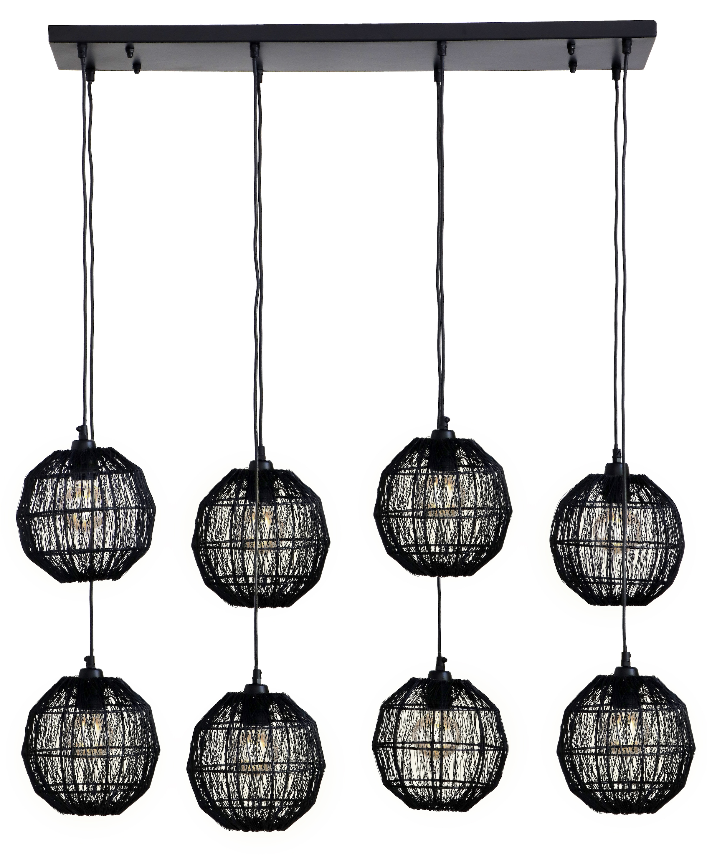 GLOBO LIGHTING Hängeleuchte »HERMI II« E27 1 Stk. Hängelampe schwarz Metall günstig online kaufen