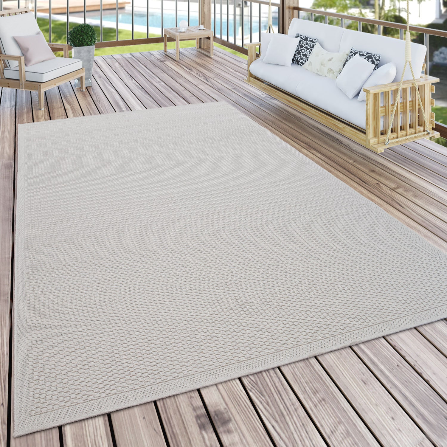 Paco Home Teppich »Timber 125«, rechteckig, 4 mm Höhe, Flachgewebe, Sisal O günstig online kaufen