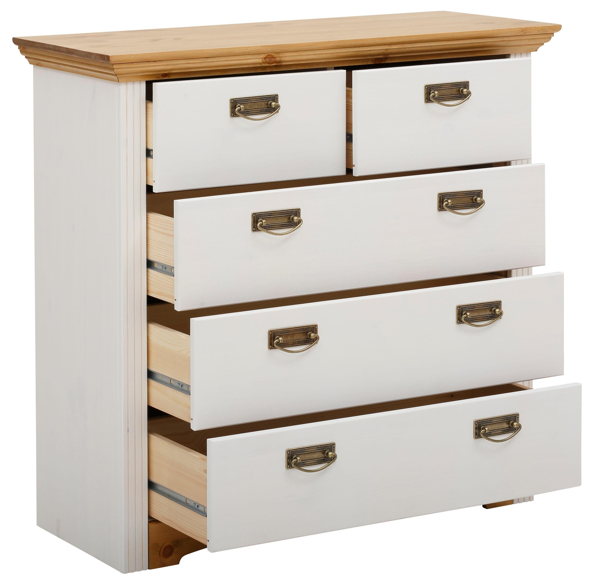 Home affaire Schubkastenkommode »Konrad«, Breite 94 cm, aus massiver, FSC®-zertifizierter Kiefer
