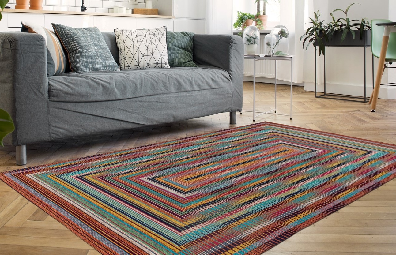 Padiro Teppich »Primavera 125«, rechteckig, 5 mm Höhe, Flachgewebe günstig online kaufen