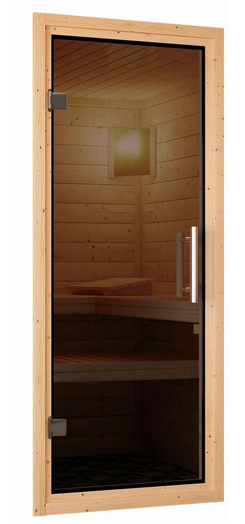 Karibu Sauna »Bedine«, 9 KW-Bio-Ofen mit externer Steuerung
