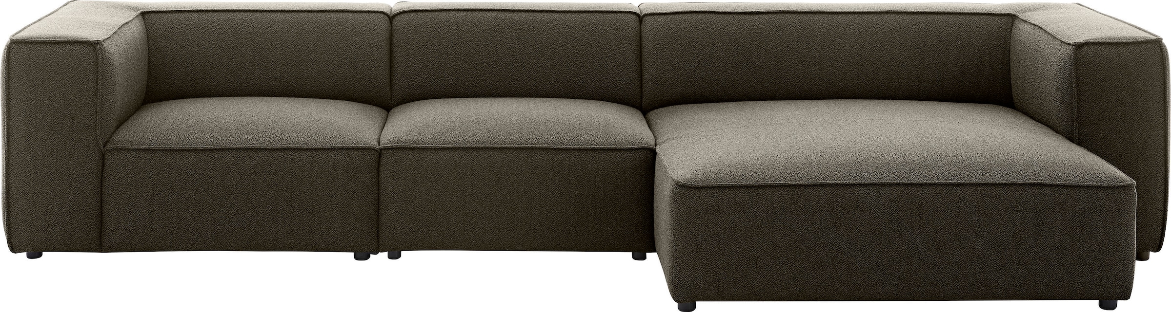 W.SCHILLIG Ecksofa »around-the-block«, mit eleganter Biese, mit Federkern, günstig online kaufen