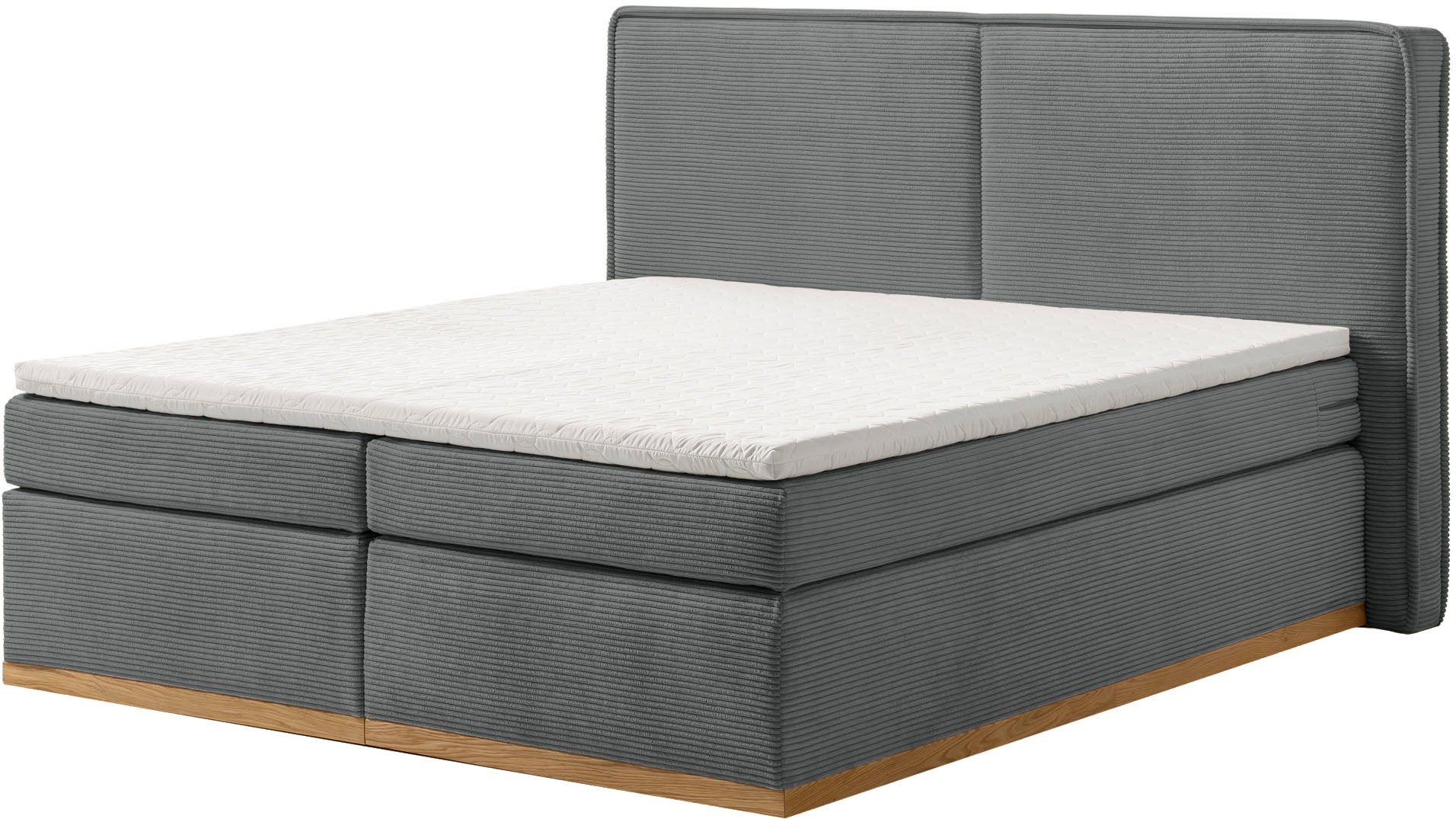Home affaire Boxspringbett »SHERWOOD Cord Hotelbett, Polsterbett Premiumbet günstig online kaufen