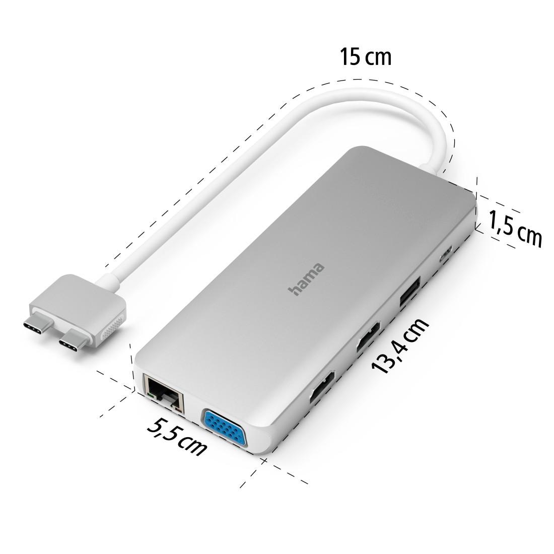 Hama Laptop-Dockingstation »USB-C Multiport Apple MacBook Air und Apple MacBook Air Pro, 12 Ports«