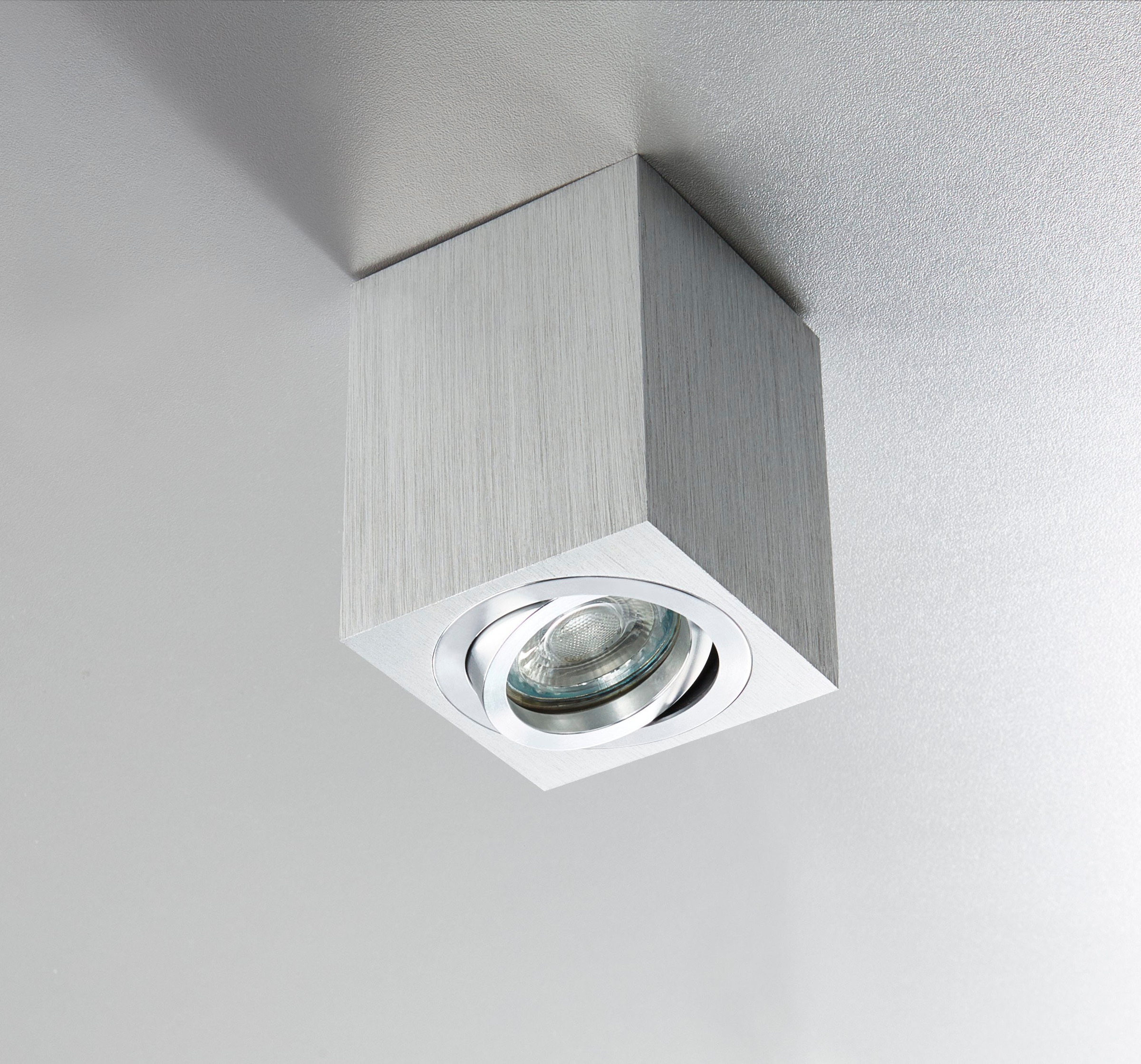 HEITRONIC Deckenleuchte »ADL8001«, 1 flammig, Leuchtmittel GU10 | ohne Leuchtmittel, Aufbauleuchte,Aufbaulampe, für Esszimmer, Flur, Wohnzimmer, schwenkbar