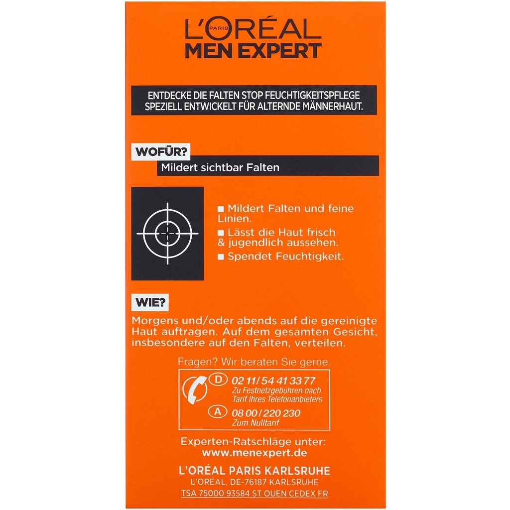 L'ORÉAL PARIS MEN EXPERT Anti-Aging-Creme »Falten Stop«