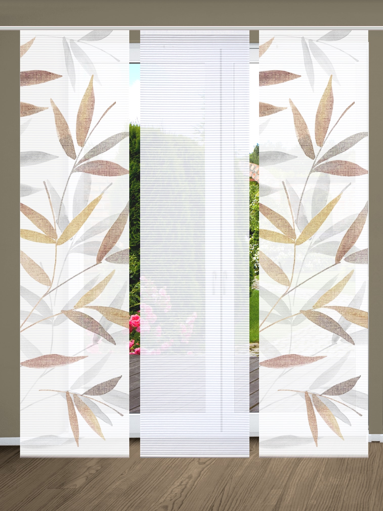 HOME in green Schiebegardine »RANDOW« Paneelwagen 3 Stk. tlg. SET DIGITALDR günstig online kaufen