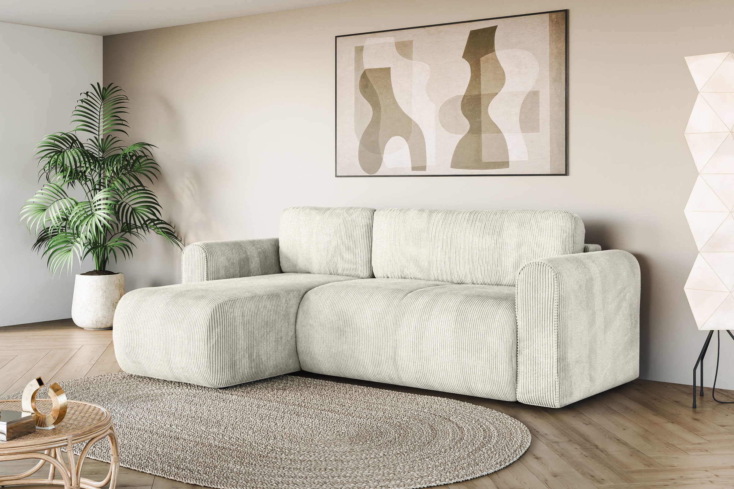 INOSIGN Ecksofa »Zacharia wahlweise Schlafsofa mit Bettkasten, B/T/H 250/16 günstig online kaufen