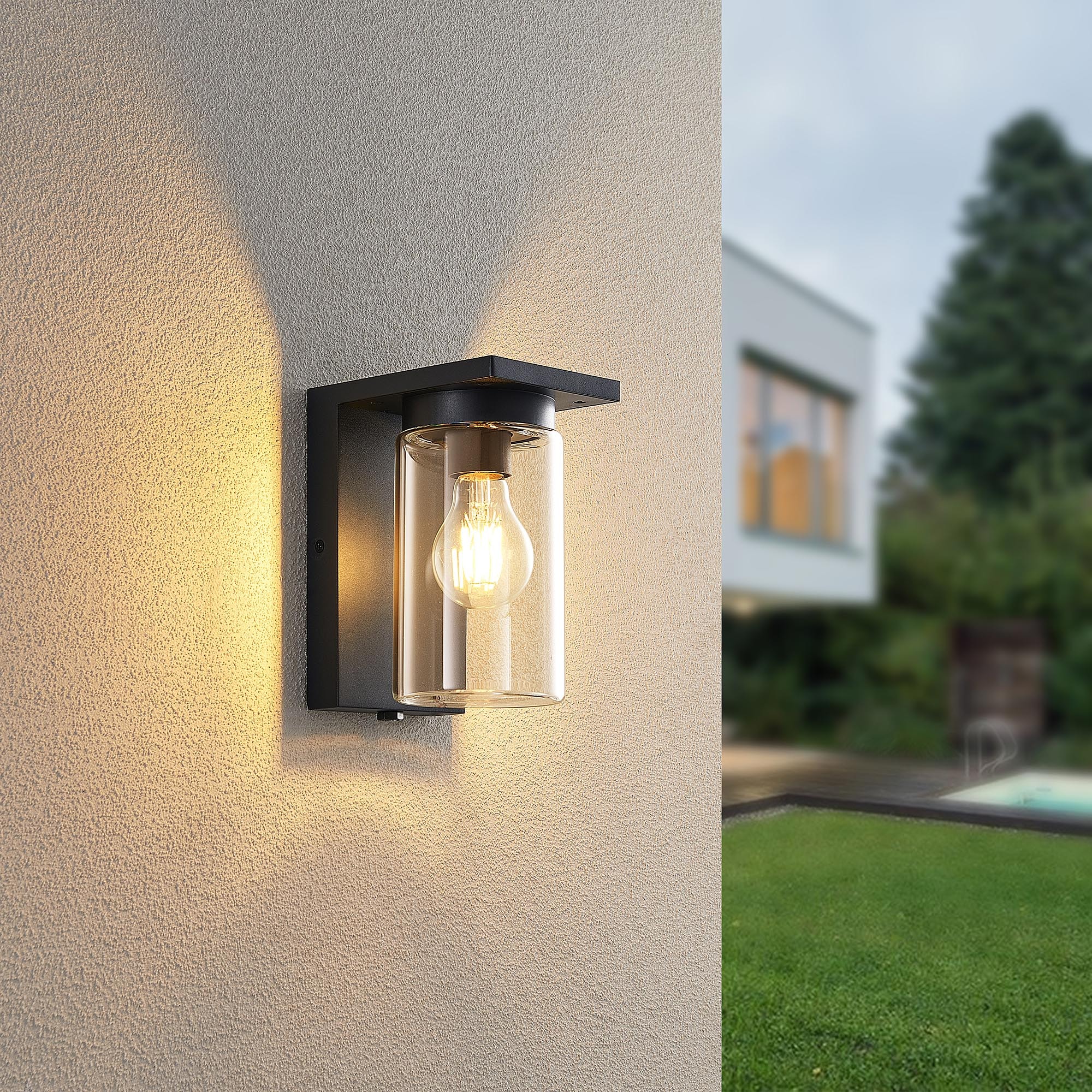 TRIO Leuchten Außen-Wandleuchte »ARDILA, Outdoor Fassadenleuchte mit Glassc günstig online kaufen