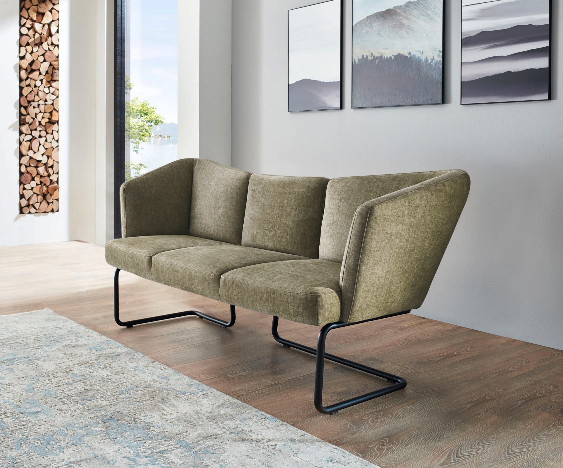 K+W Komfort & Wohnen Polsterbank »Mikkado Tube« in abgerundeter Form, Rundr günstig online kaufen