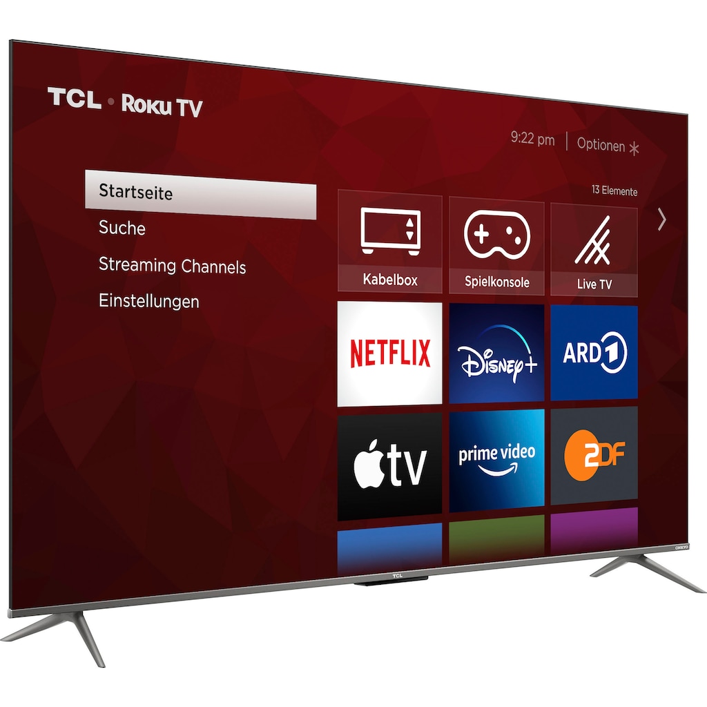 TCL QLED-Fernseher »65RC630X1«, 164 cm/65 Zoll, 4K Ultra HD, Smart-TV