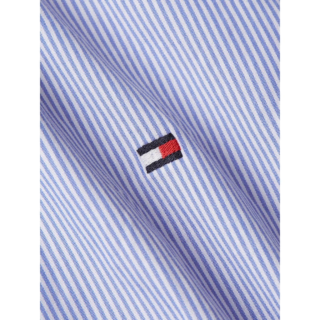 Tommy Hilfiger Shirtkleid »ESSENTIAL STP KNEE SHIRT DRESS«, mit Logoprägung