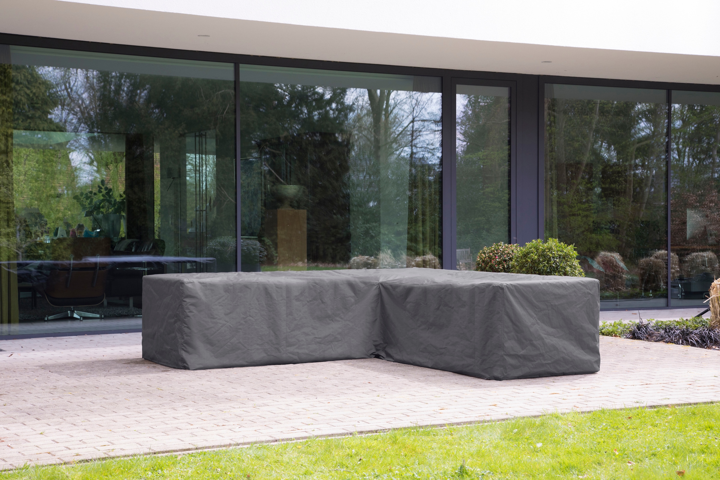 Best Gartenmöbel-Schutzhülle, für Lounge-Sets L-Form 300/90x300/90x70 cm