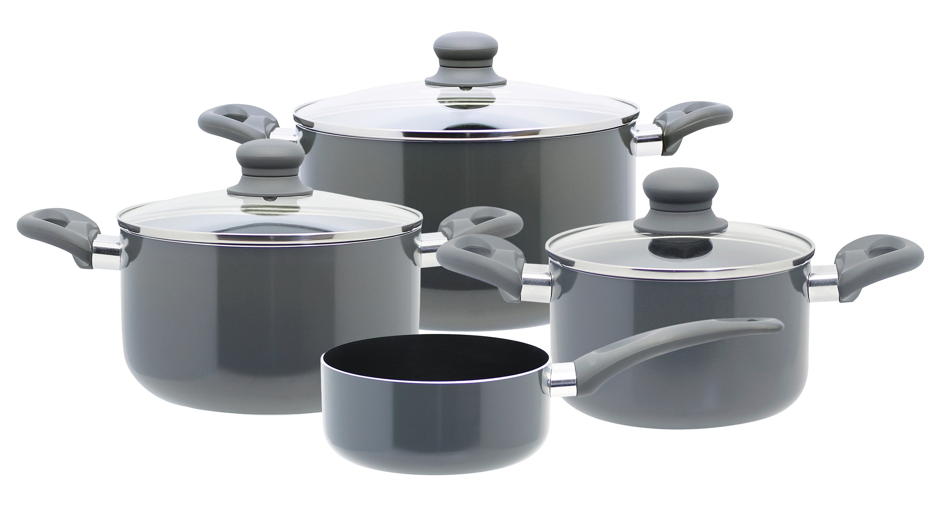 Elo Topf-Set »Rhino Topfset 4-teilig«, Aluminium, (Set, 7 tlg.), Hitzeisoli günstig online kaufen