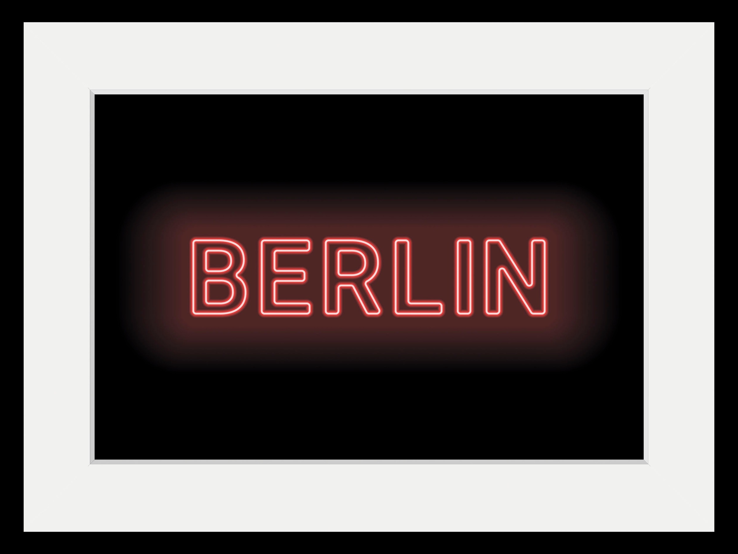 queence Bild »BERLIN LIGHTS«, Städte-Schriftzug-Berlin, (1 St.), HD Premium günstig online kaufen