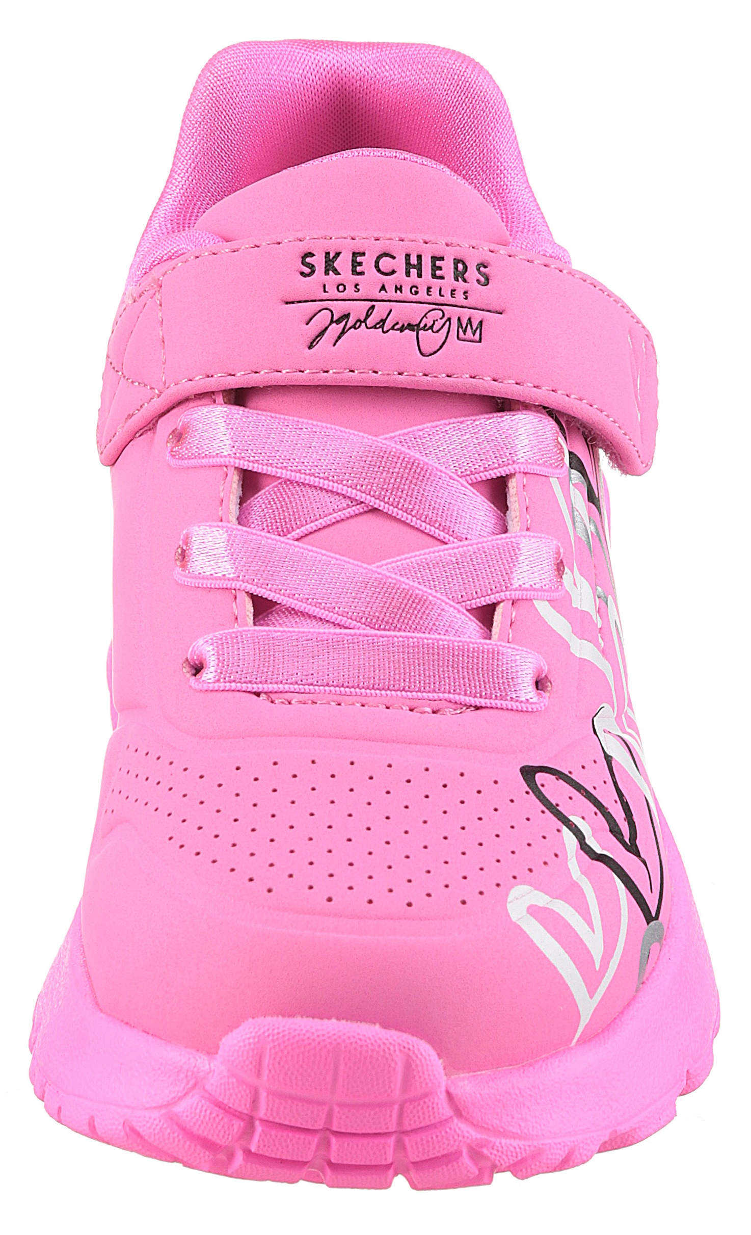 Skechers Sneaker »UNO LITE«, Klettschuh mit bunten Herzen, Größenschablone zum Download