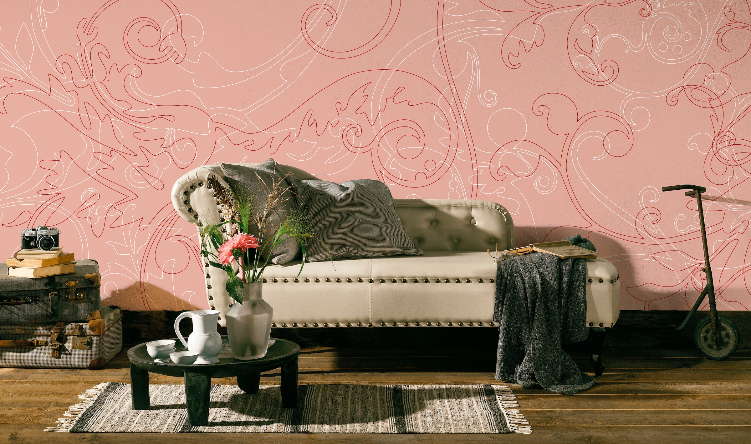 Architects Paper Fototapete »Atelier 47 Ornament Art 4«, Barock, Vlies, Wand, Schräge, Decke