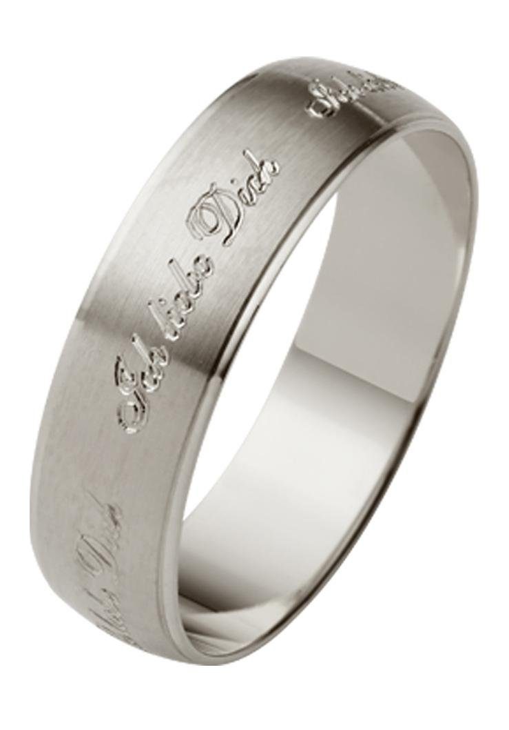 Firetti Trauring »Schmuck Geschenk Gold 375 Hochzeit Ehering Trauring "Ich liebe Dich"«, Made in Germany, wahlweise mit oder ohne Brillant