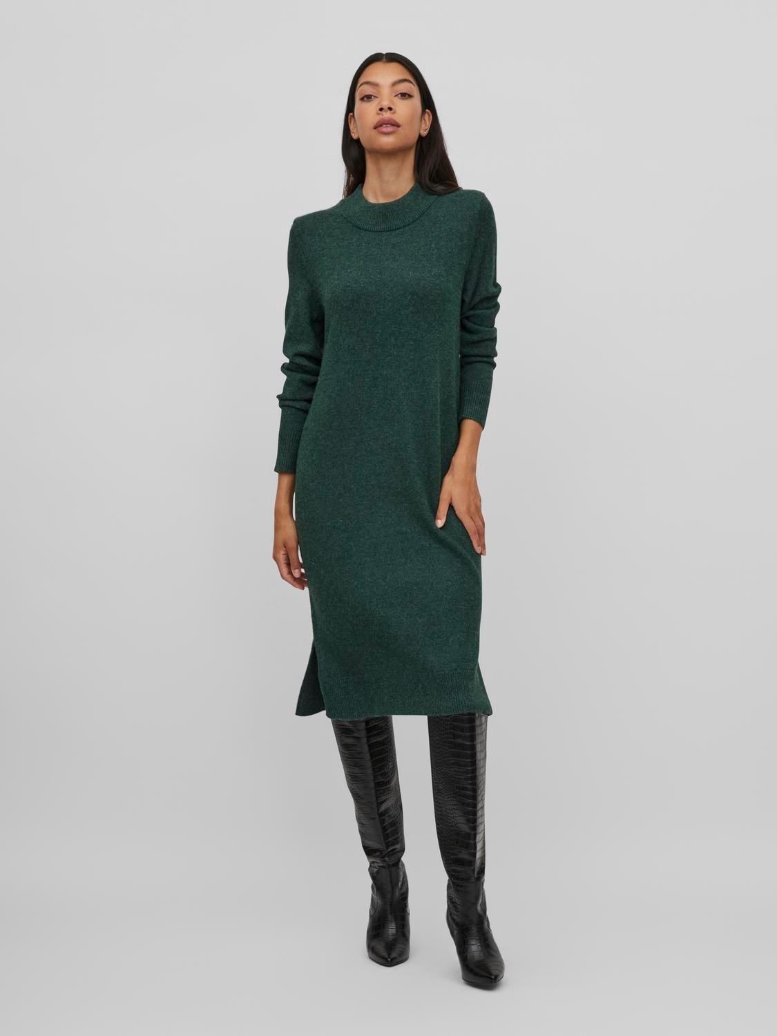 Vila Strickkleid »VIRIL CREW NECK L/S MIDI DRESS - NOOS«