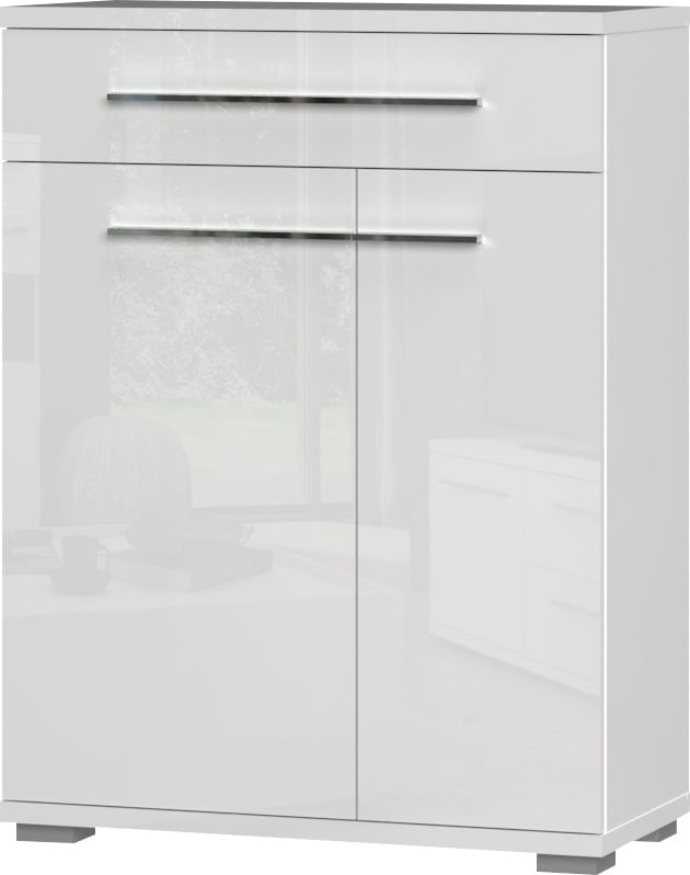 Places of Style Schuhschrank »Piano«, (H/B/T): 101/76/35cm), UV lackiert, hochglänzend, Soft-Close Funktion