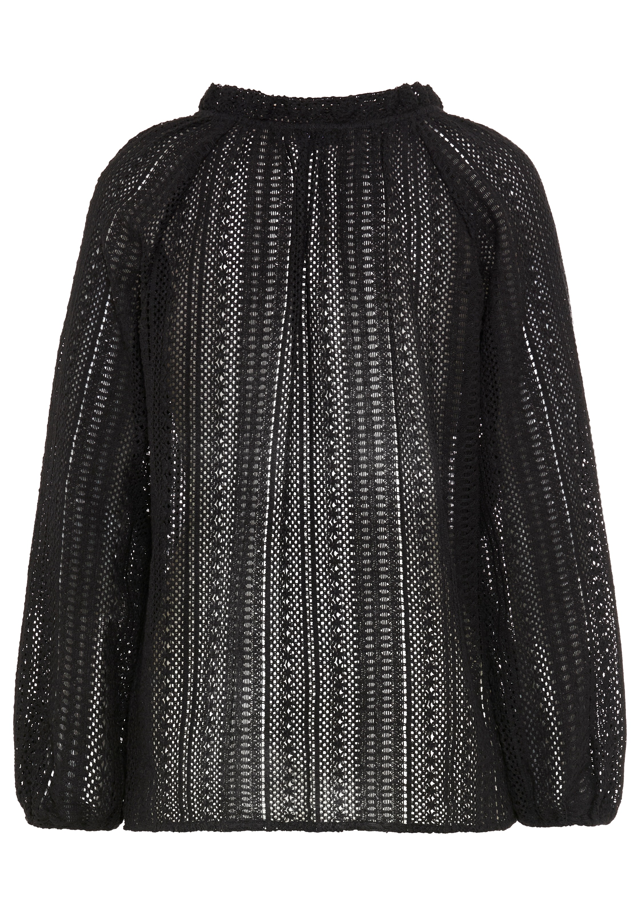Laura Scott Shirtbluse in Häkeloptik, aus Baumwolle