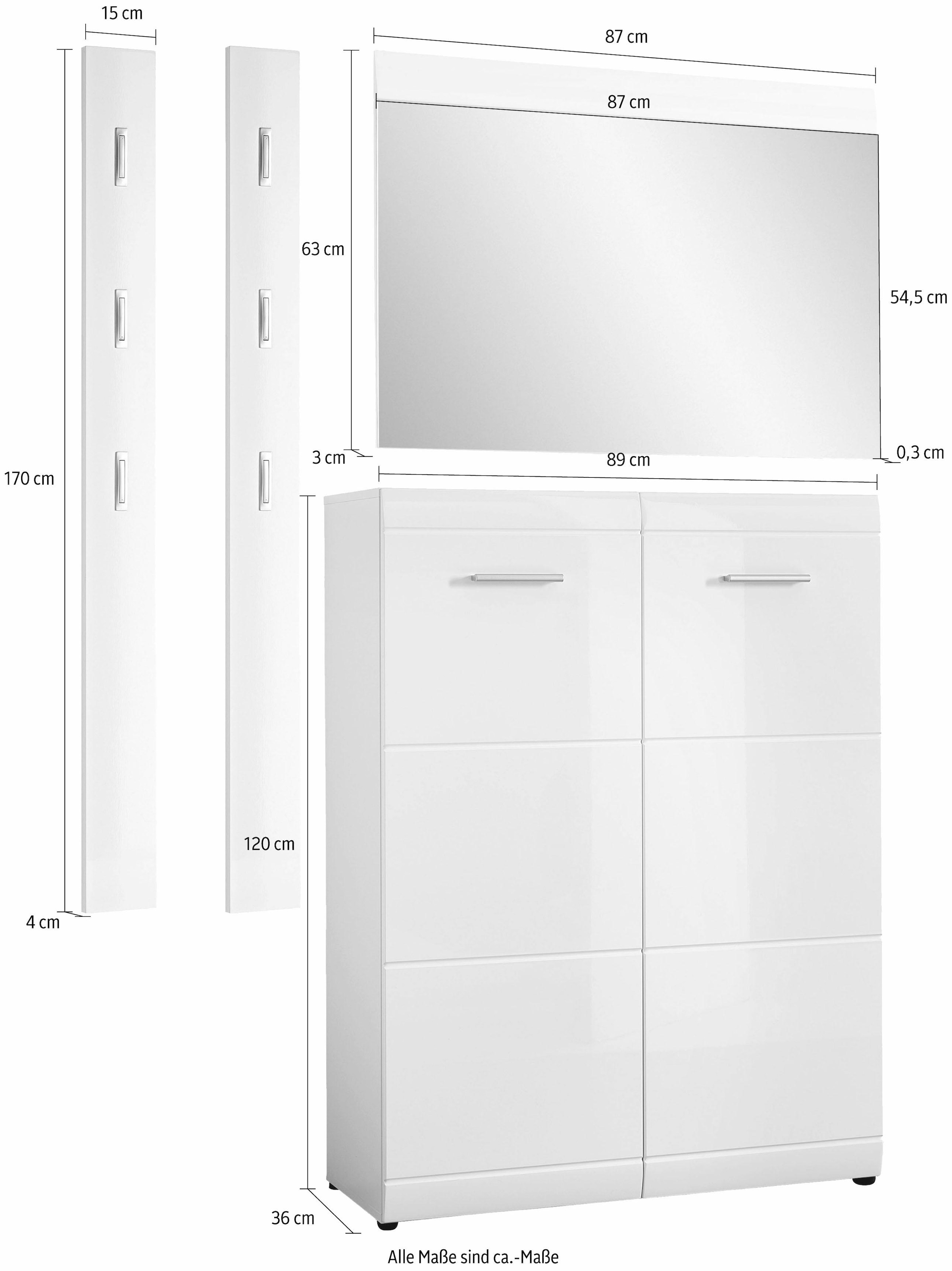 GERMANIA Garderoben-Set »Adana«, (Set, 4 St.)