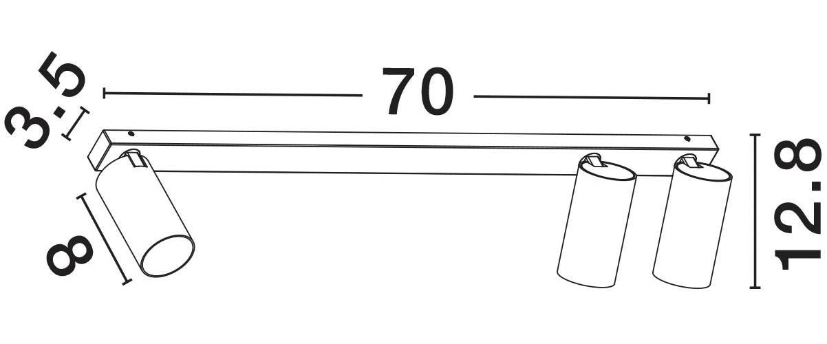 Nova Luce Deckenleuchte »OSO« GU10 1 Stk.