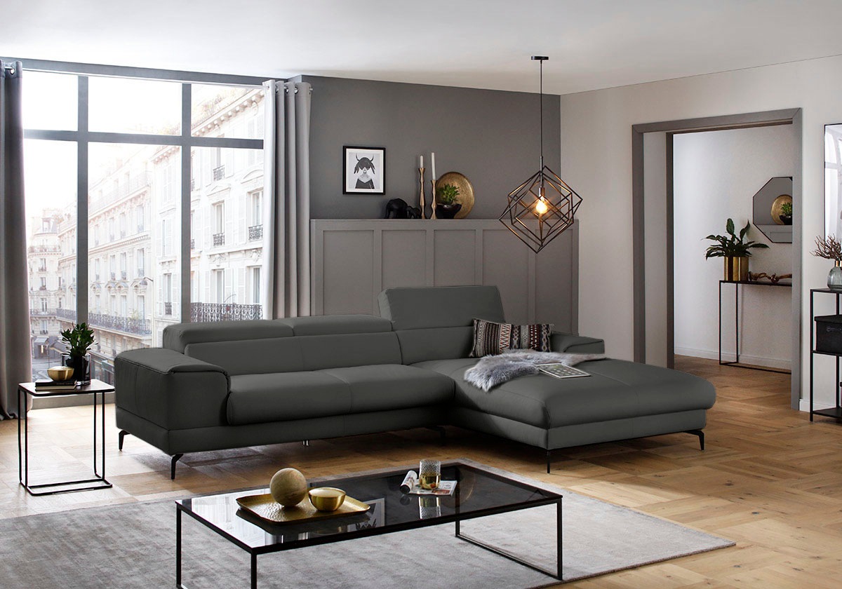 W.SCHILLIG Ecksofa »piedroo, Designsofa mit tollem Sitzkomfort, L-Form«, Ko günstig online kaufen