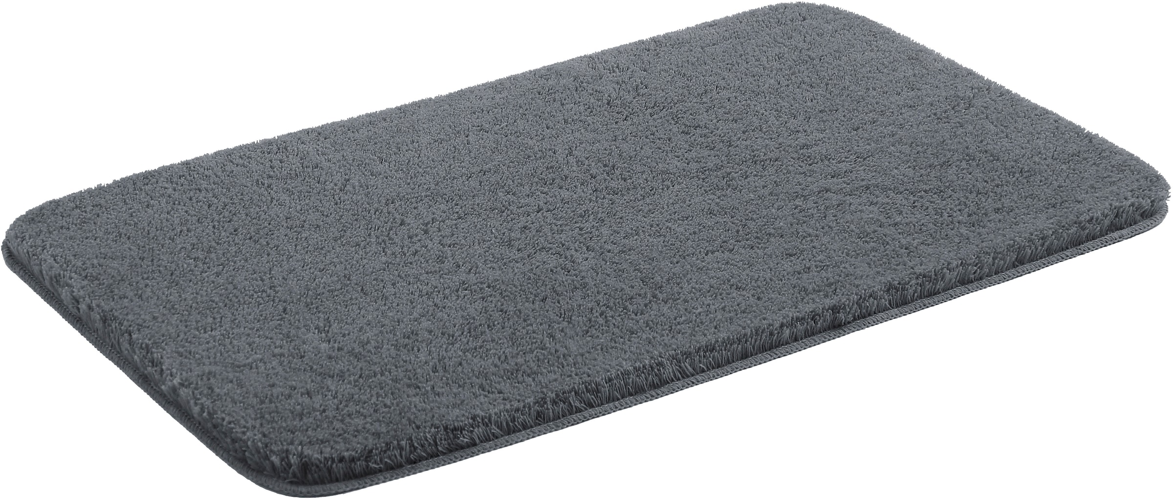my home Badematte »Merida, Badvorleger, Badezimmer Teppich«, rutschhemmend beschichtet, fußbodenheizungsgeeignet-schnell trocknend-strapazierfähig, Badteppich, Uni Farben, rechteckig, rund & als 2-tlg. Set erhältlich