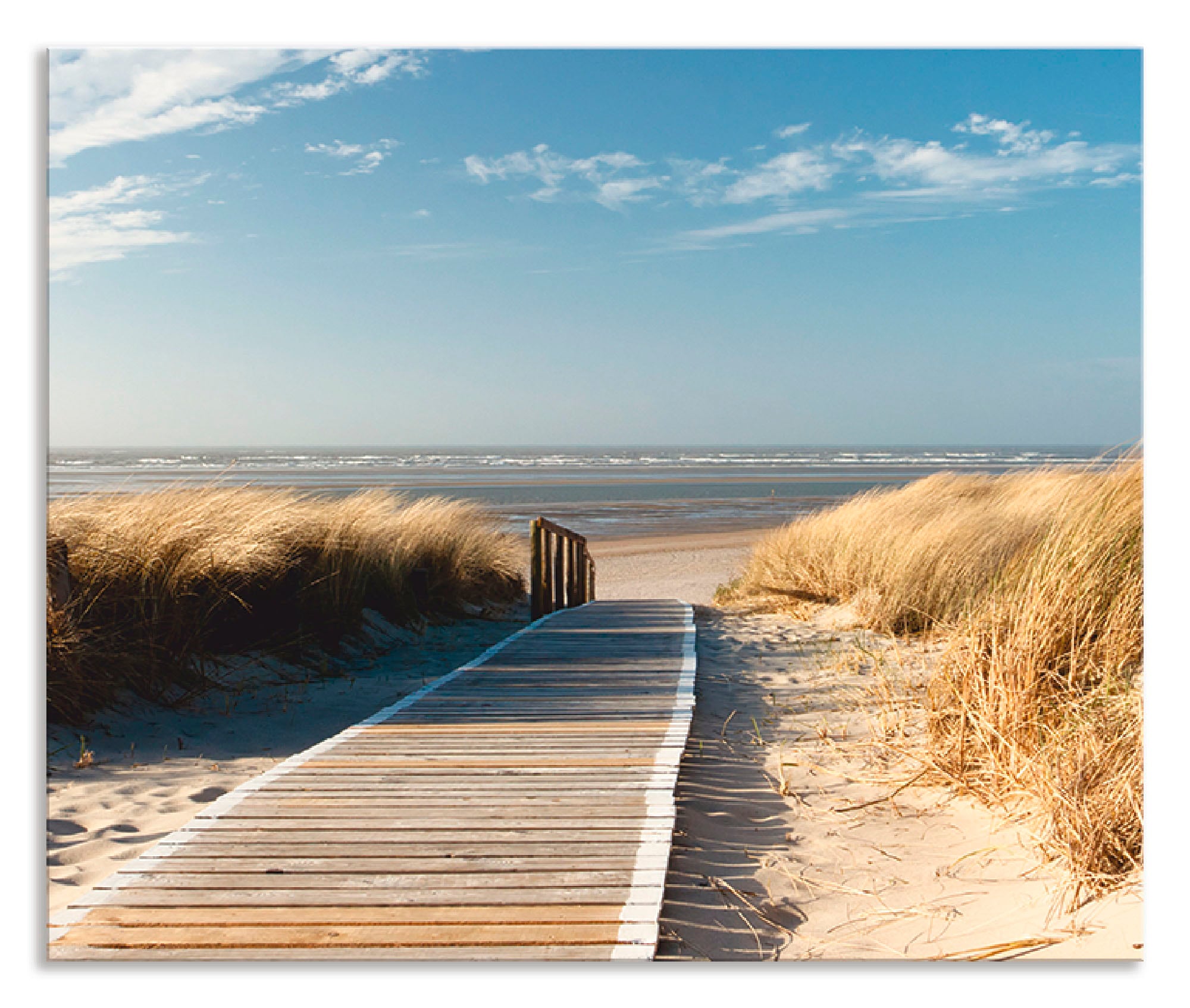 Artland Küchenrückwand "Nordseestrand auf Langeoog - Steg", (1 tlg.), Alu S günstig online kaufen