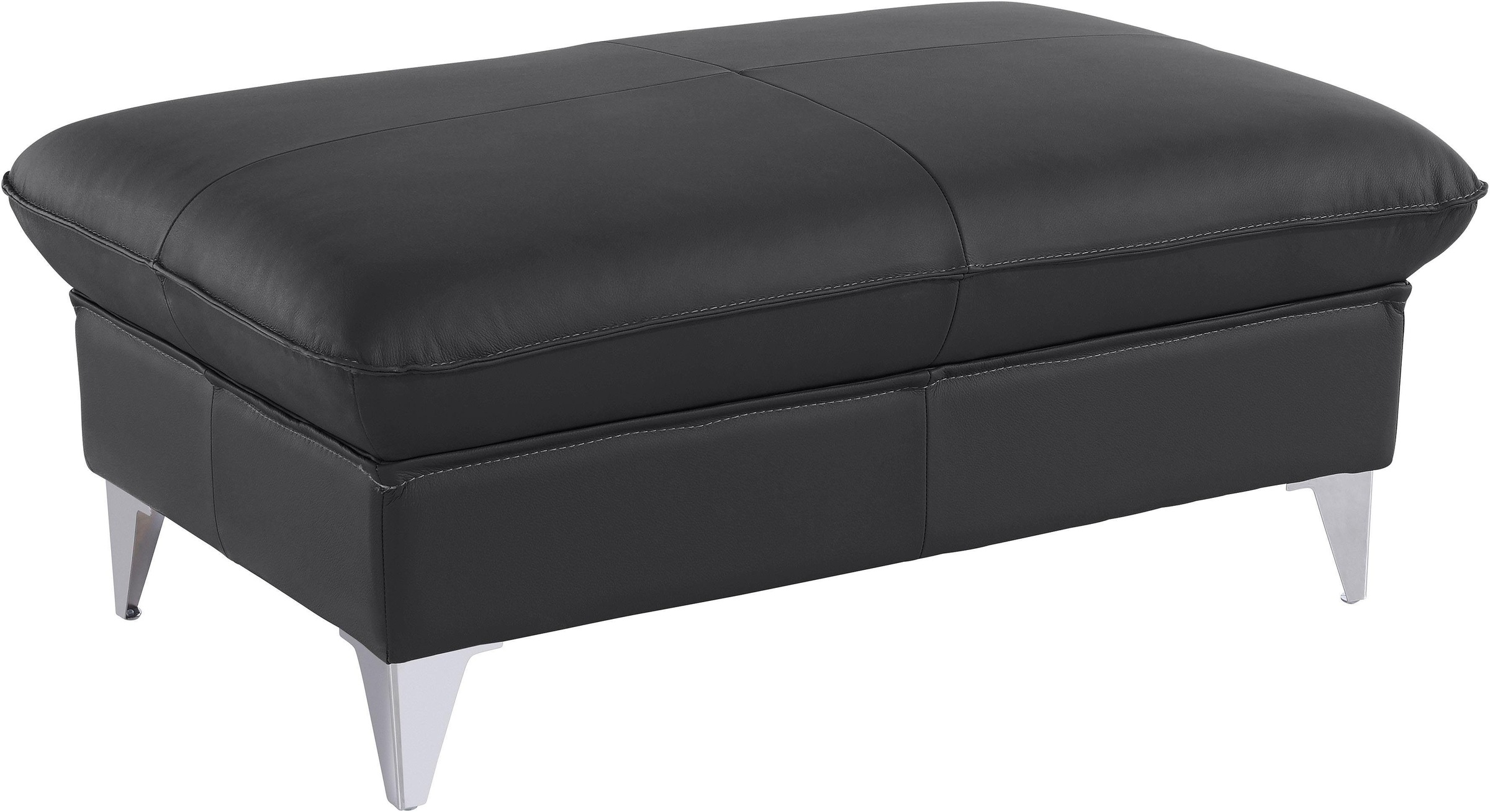 COTTA Polstergarnitur »Caluso L-Form«, Set bestehend aus: Ecksofa mit Kopfteilverstellung & Hocker