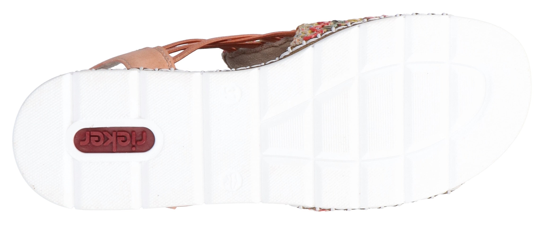 Rieker Sandale  Sommerschuh, Sandalette, Keilabsatz, in modischer Optik