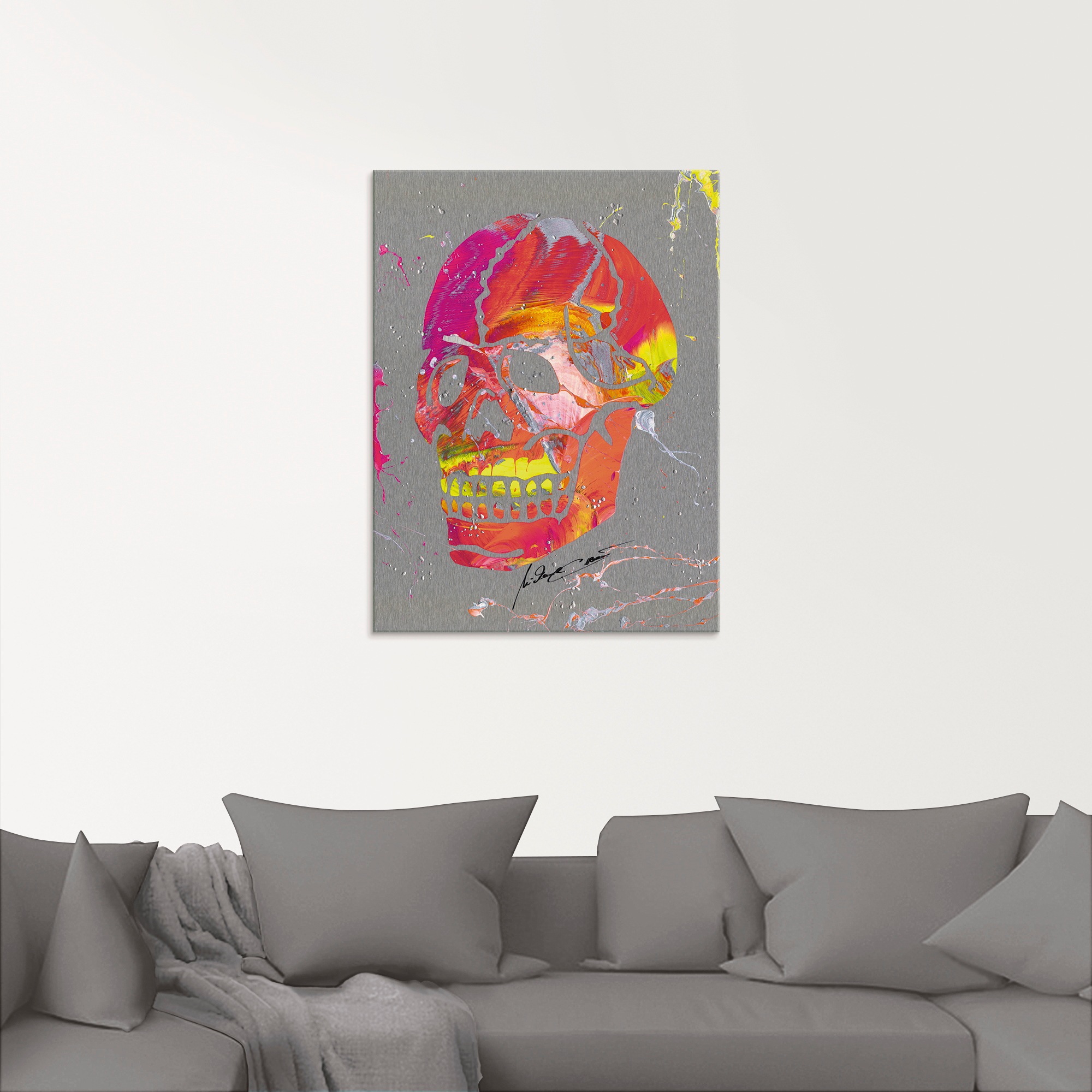 Artland Glasbild »Totenkopf 2« Körper 1 Stk. tlg. in verschiedenen Größen